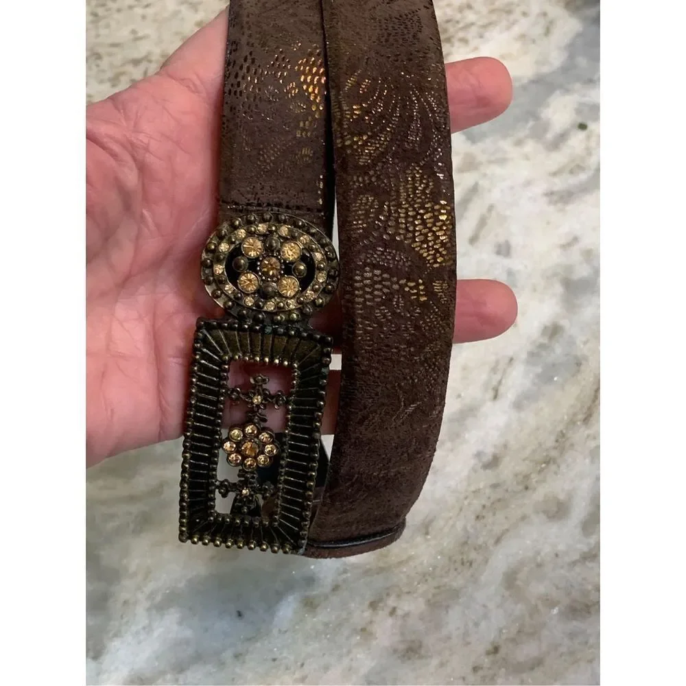 Chico’s Brown Leather Small Belt #Chico's belt #casual #business wear